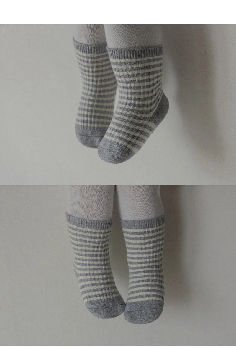 Kids Clara - Korean Baby Fashion - #babyboutiqueclothing - Solli Stripe Socks (set of 5) - 4