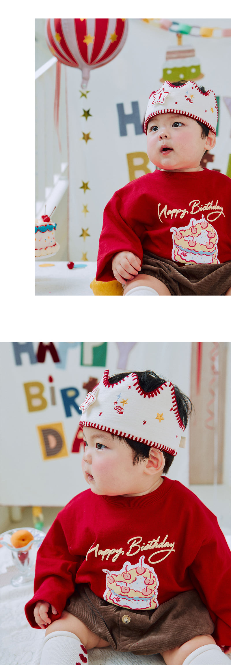 Happy Birthday Crown (set of 5) by Kids Clara for Baby - view 4