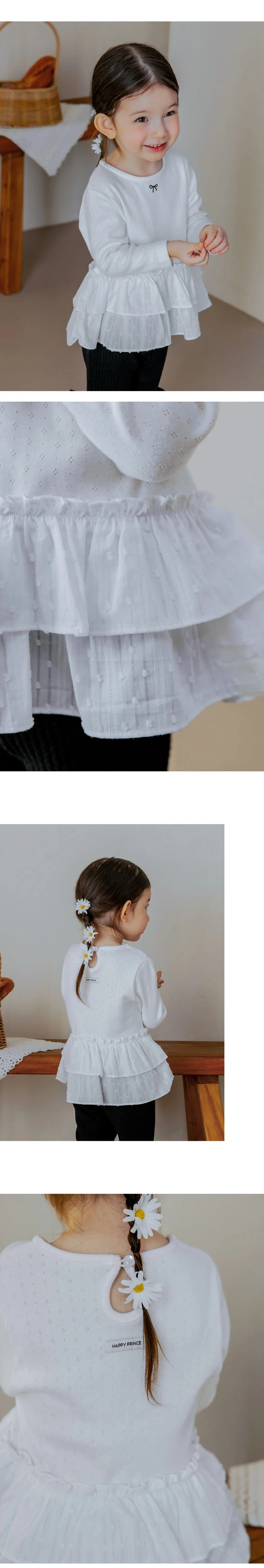 Kids Clara - Korean Baby Fashion - #babyfashion - Verbena Frill Tee - 2