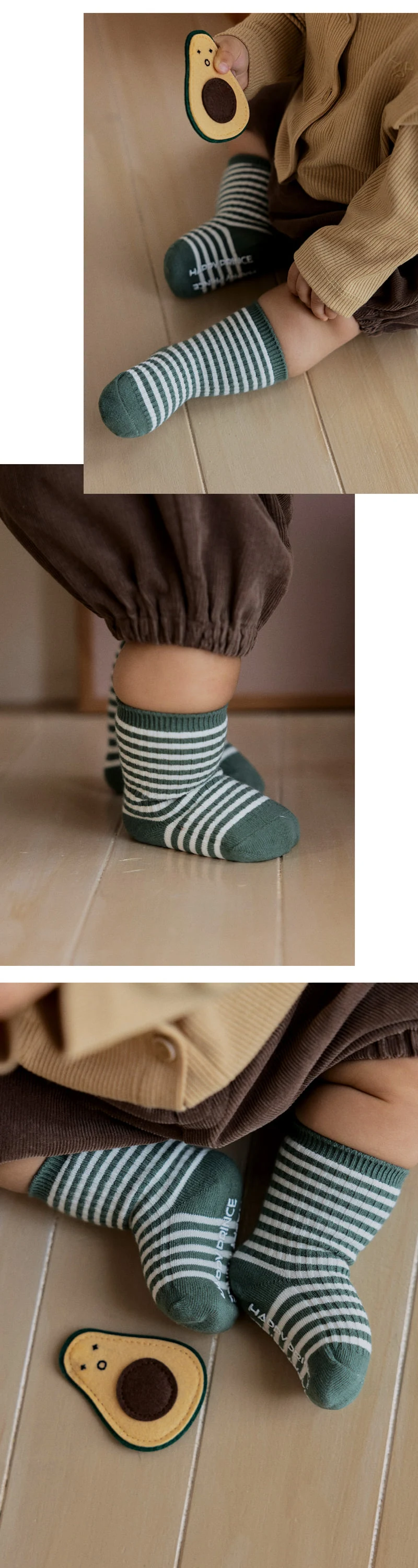 Kids Clara - Korean Baby Fashion - #babyfashion - Solli Stripe Socks (set of 5) - 5