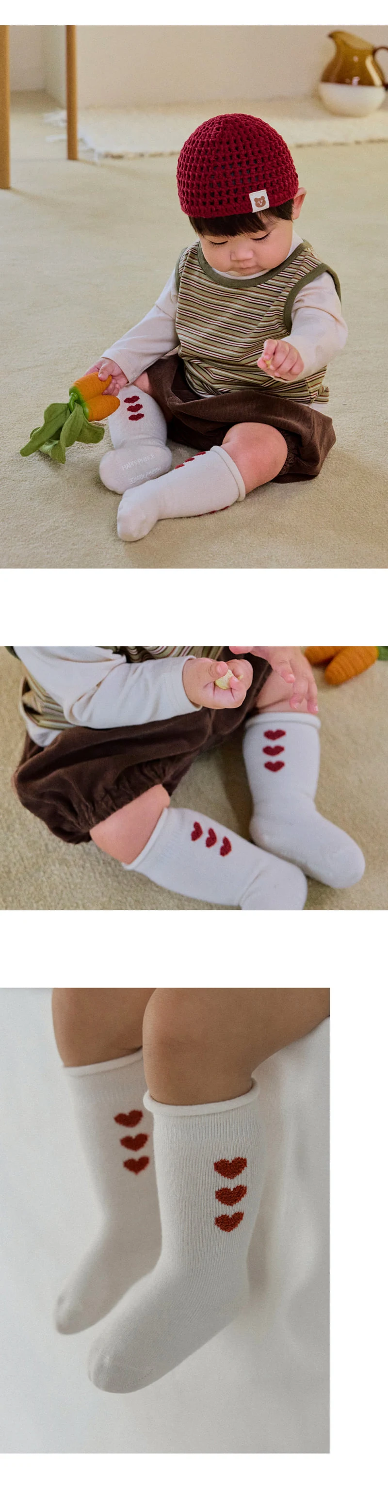 Kids Clara - Korean Baby Fashion - #babyfashion - Lovely Rolling Knee Socks (set of 5) - 2