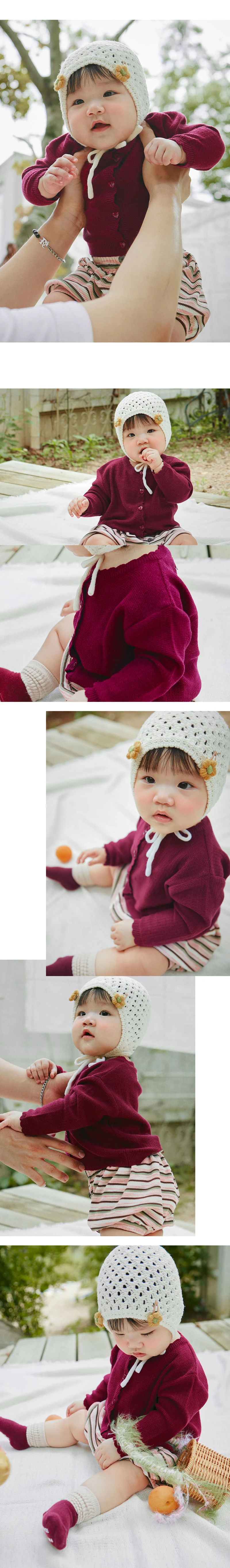 Kids Clara - Korean Baby Fashion - #babyfashion - Fleur Knit Baby Cardigan - 4