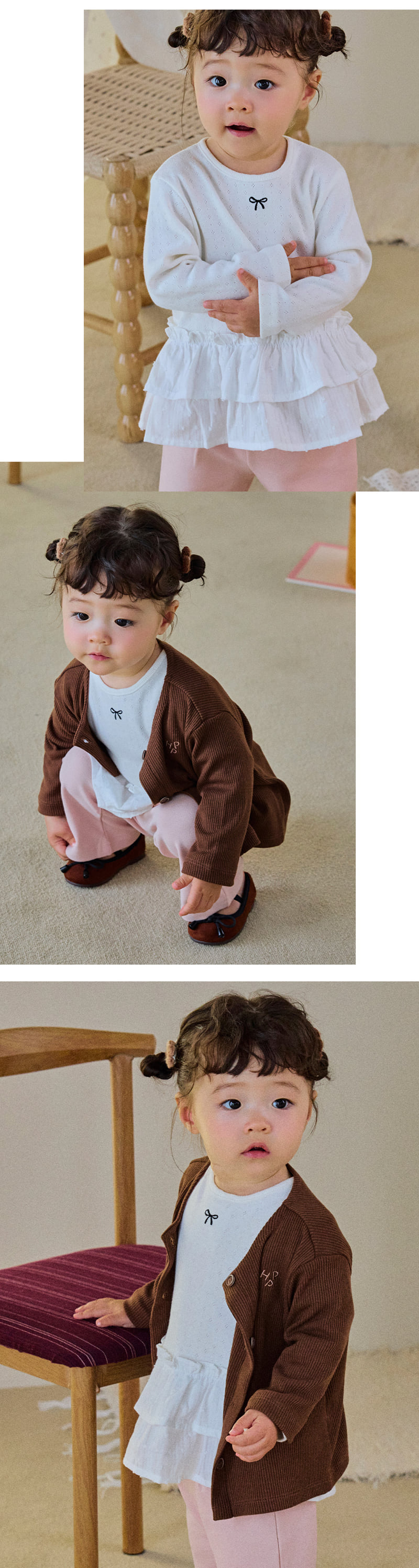 Kids Clara - Korean Baby Fashion - #babyfever - Verbena Frill Tee - 4