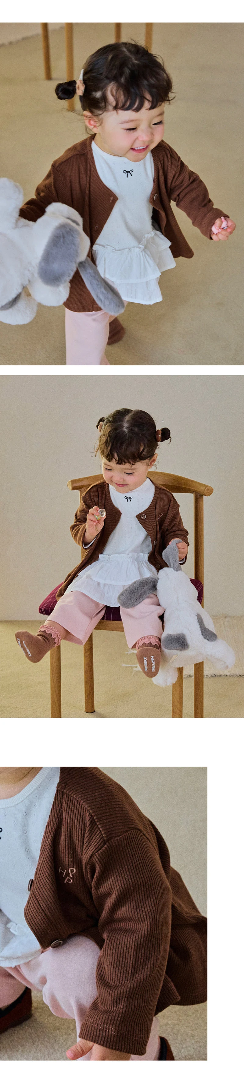 Kids Clara - Korean Baby Fashion - #babyfever - Romen Baby Cardigan - 4