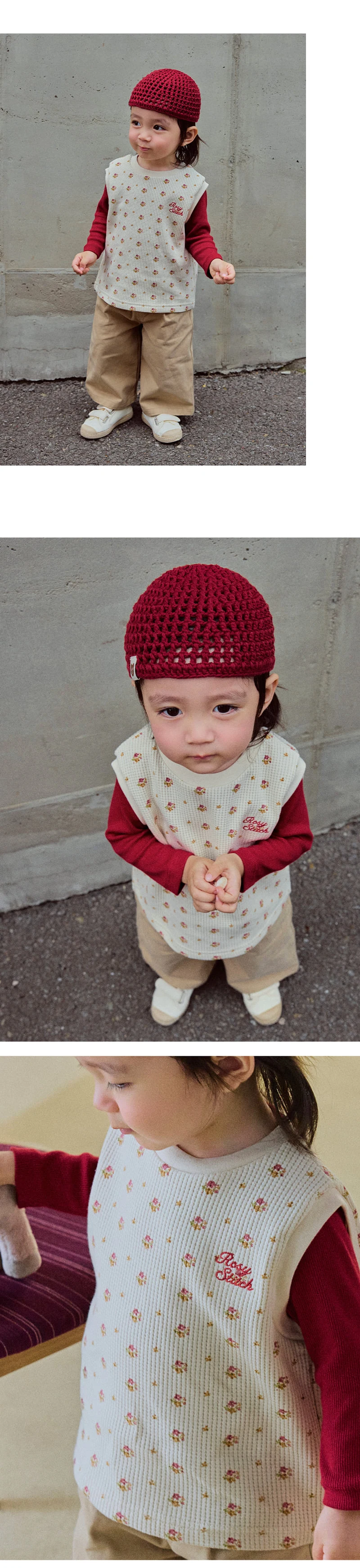 Kids Clara - Korean Baby Fashion - #babygirlfashion - Moss Vest - 3