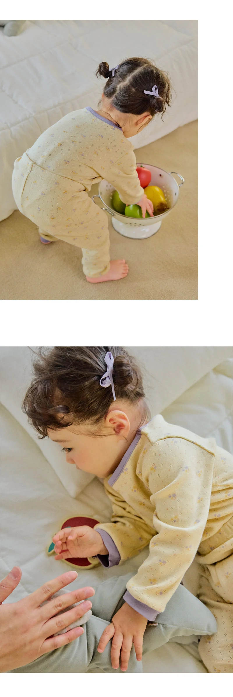 Kids Clara - Korean Baby Fashion - #babylifestyle - Nate Eyelet Pajams - 3