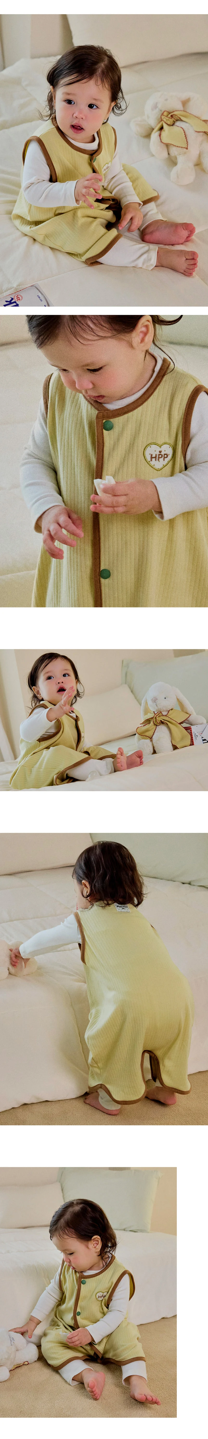 Kids Clara - Korean Baby Fashion - #babylifestyle - Lilly Modal Baby Sleeping Vest - 2