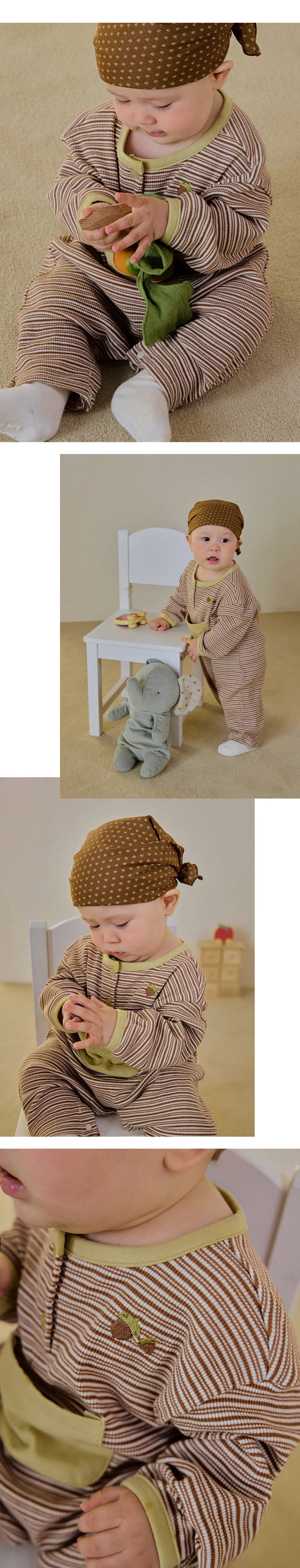 Kids Clara - Korean Baby Fashion - #babylifestyle - Nason Playsuit - 3