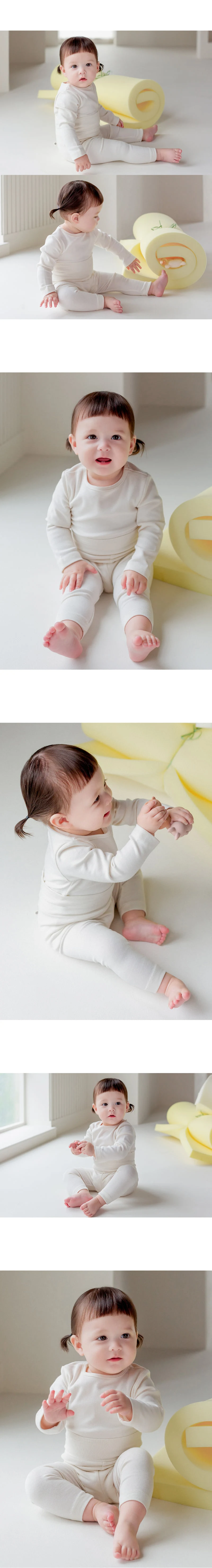 Kids Clara - Korean Baby Fashion - #babylifestyle - Pure Basic Comfy Belly Baby Leggings - 9