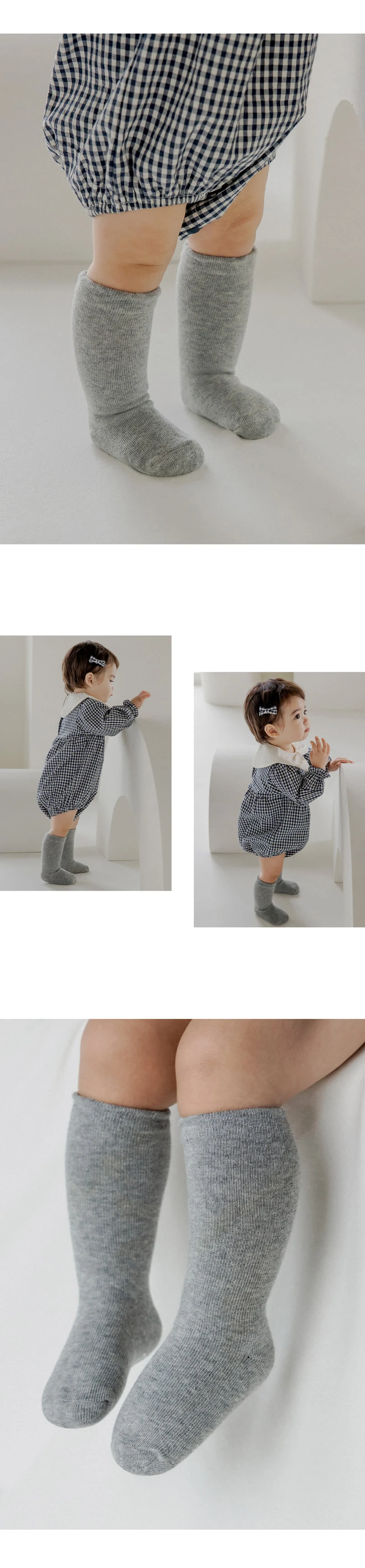 Kids Clara - Korean Baby Fashion - #babyoninstagram - Mono Knee Socks (set of 5) - 2