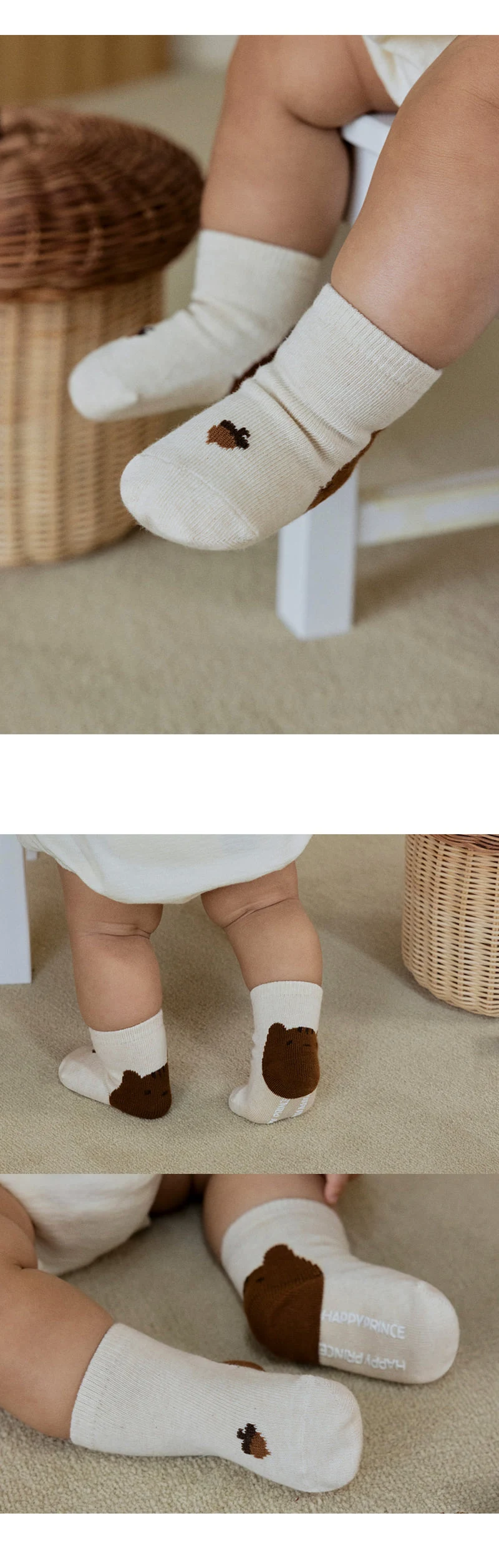 Kids Clara - Korean Baby Fashion - #babyoninstagram - Once Darami Baby Socks (set of 5) - 2