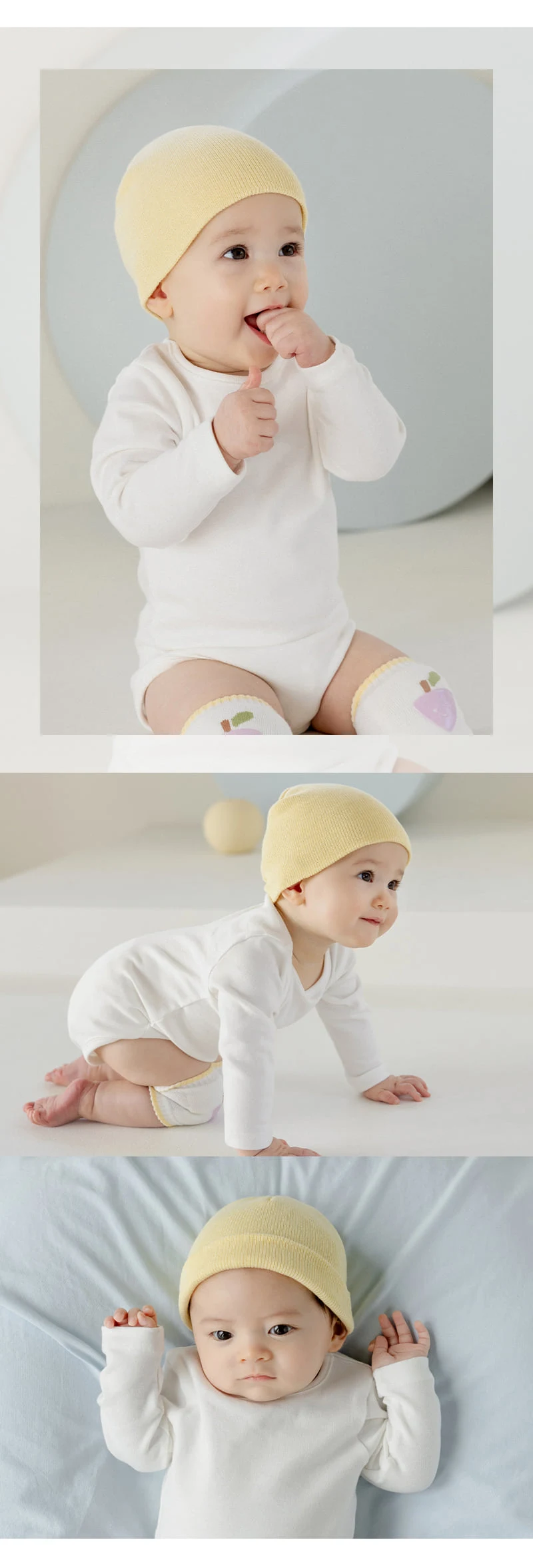 Kids Clara - Korean Baby Fashion - #babyootd - Newborn Baby Beanie - 5