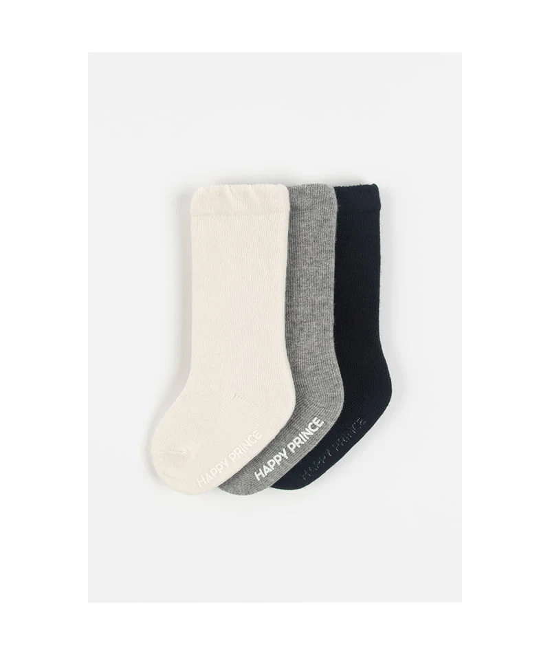 Kids Clara - Korean Baby Fashion - #babyootd - Mono Knee Socks (set of 5) - 3