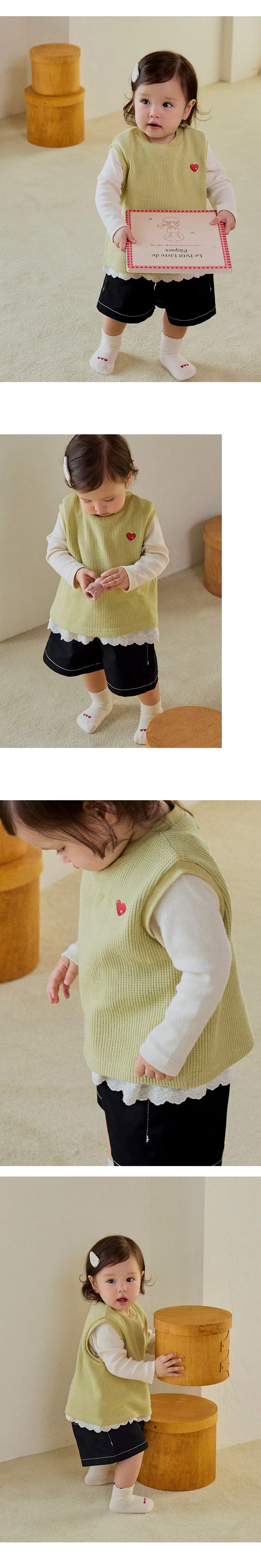 Kids Clara - Korean Baby Fashion - #babyootd - Naizel Indoor Vest - 2