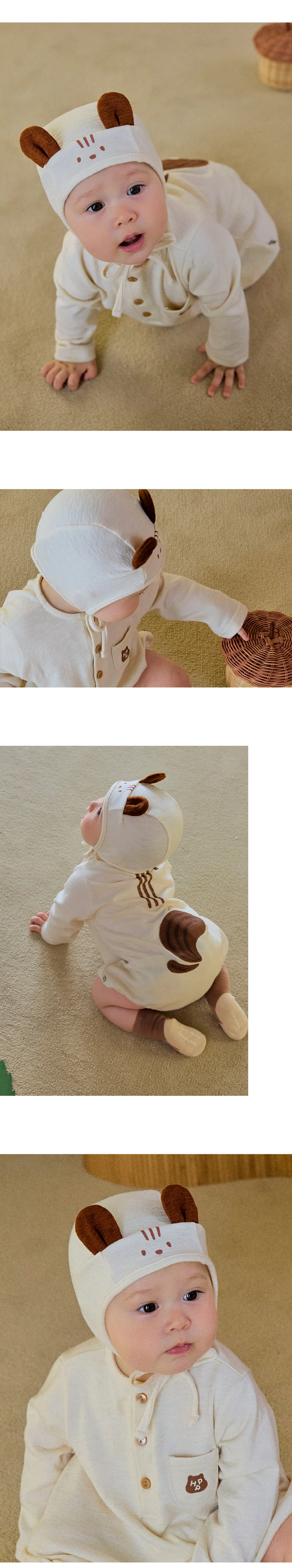 Kids Clara - Korean Baby Fashion - #babyootd - Once Darami Baby Bonnet - 2