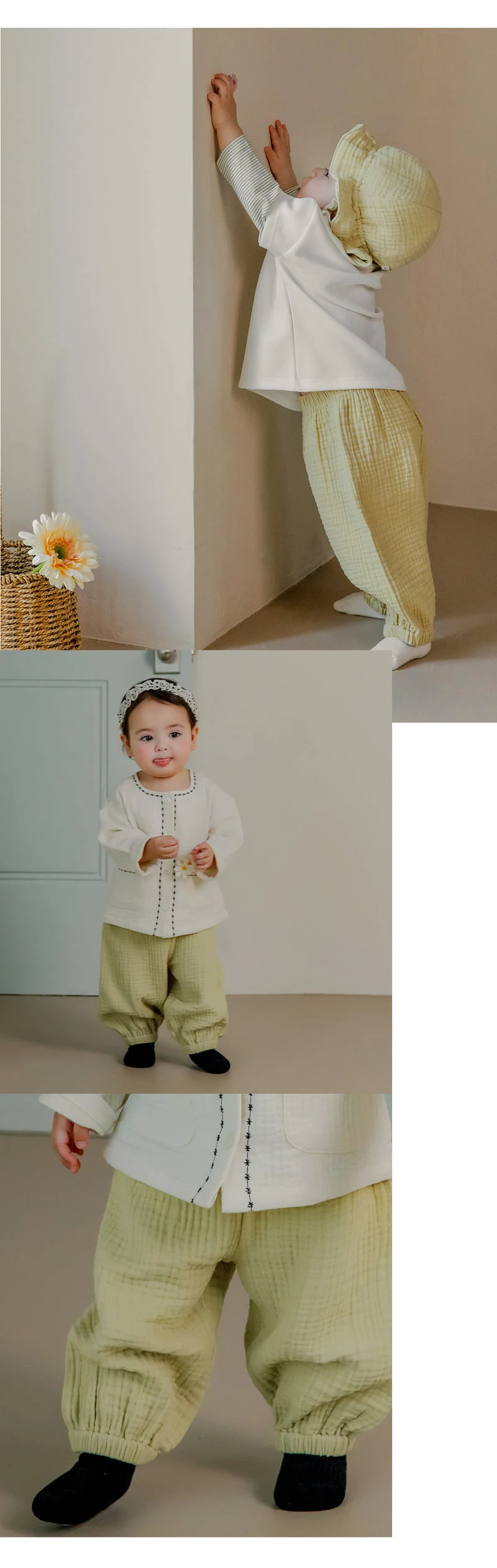 Kids Clara - Korean Baby Fashion - #babyoutfit - Happy Bebe Yogu Pants - 6
