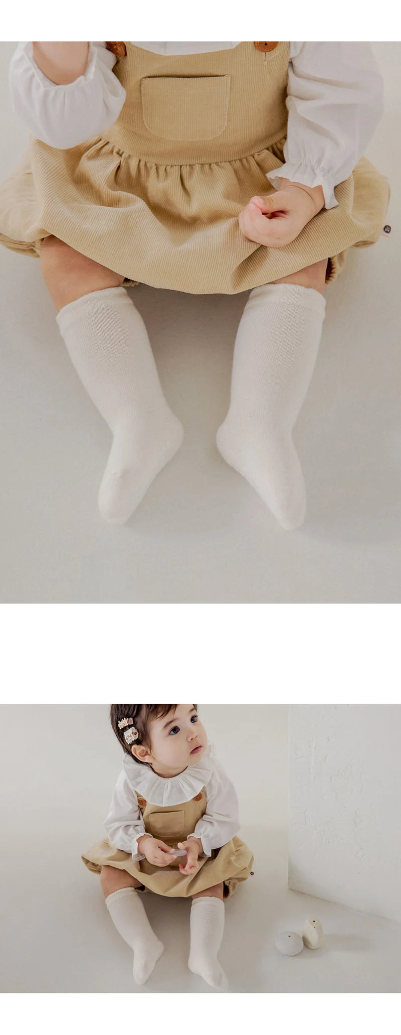 Kids Clara - Korean Baby Fashion - #babyootd - Mono Knee Socks (set of 5) - 4