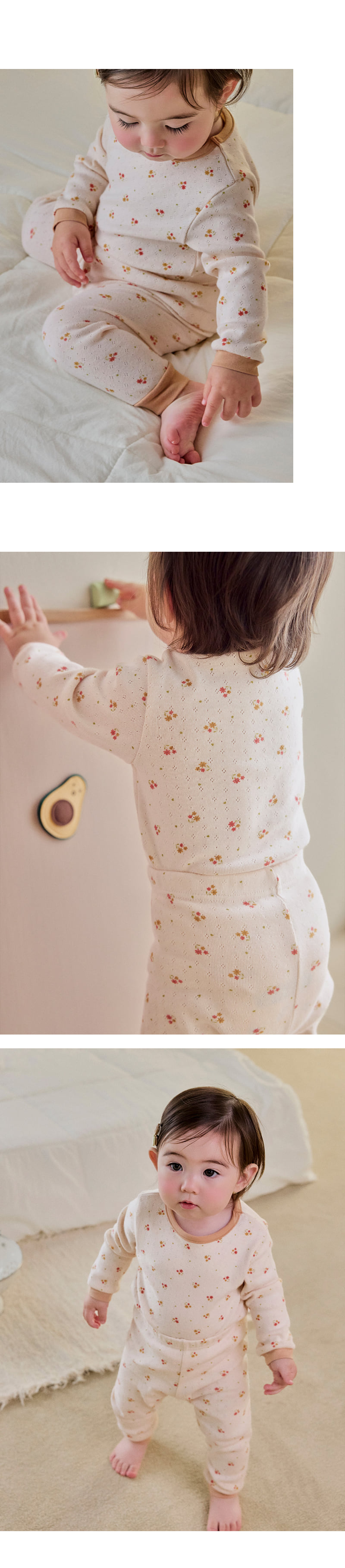 Kids Clara - Korean Baby Fashion - #babyoutfit - Nate Eyelet Pajams - 6