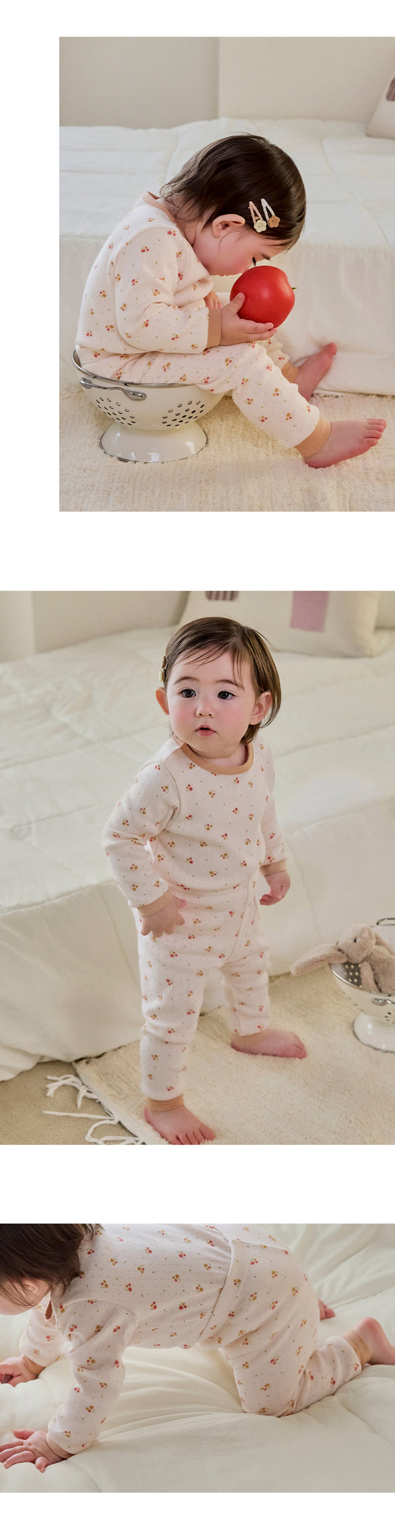 Kids Clara - Korean Baby Fashion - #babyoutfit - Nate Eyelet Pajams - 7