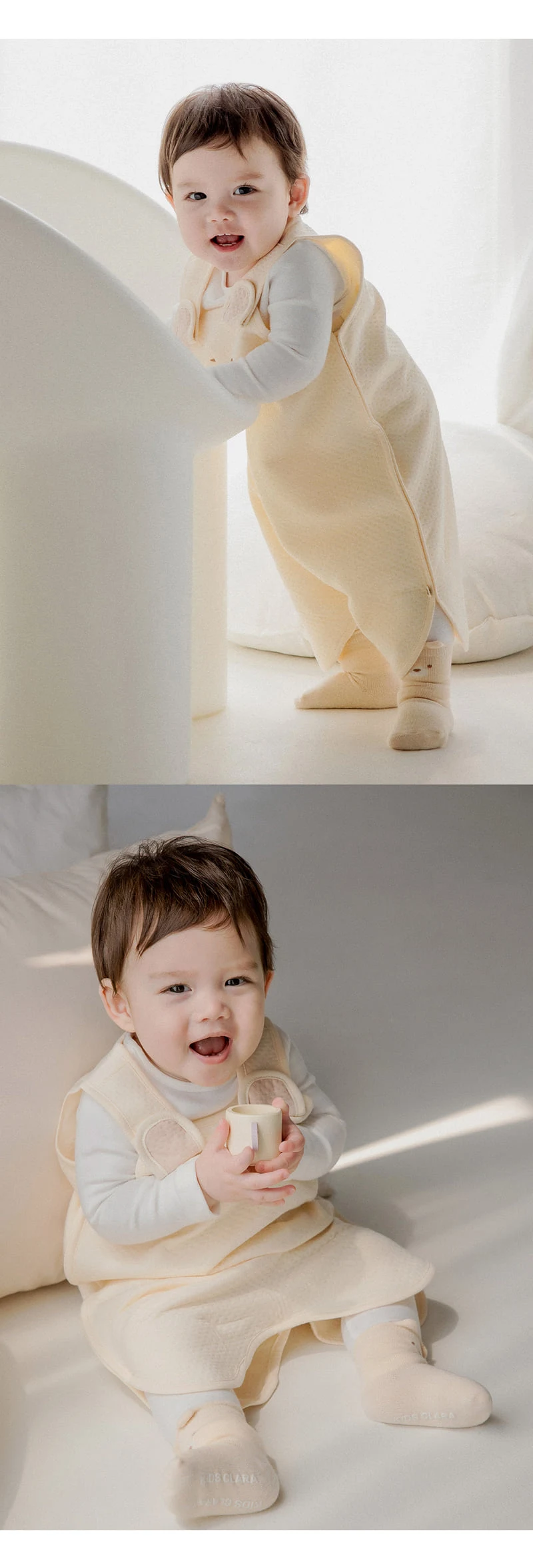 Kids Clara - Korean Baby Fashion - #babyootd - Bao Bamboo Baby Sleeping Vest - 4