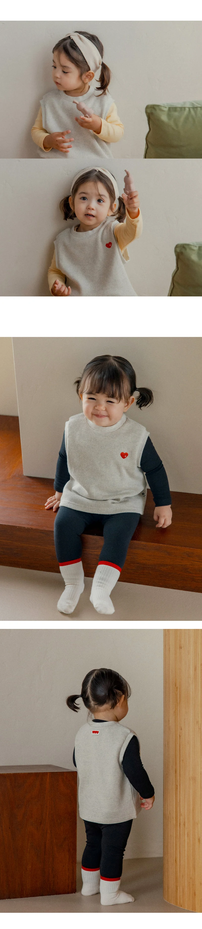 Kids Clara - Korean Baby Fashion - #babyoutfit - Naizel Indoor Vest - 3