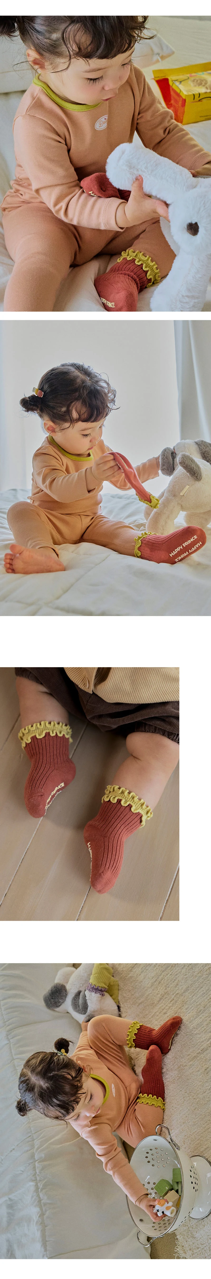 Kids Clara - Korean Baby Fashion - #babyoutfit - Selia Socks (set of 5) - 2