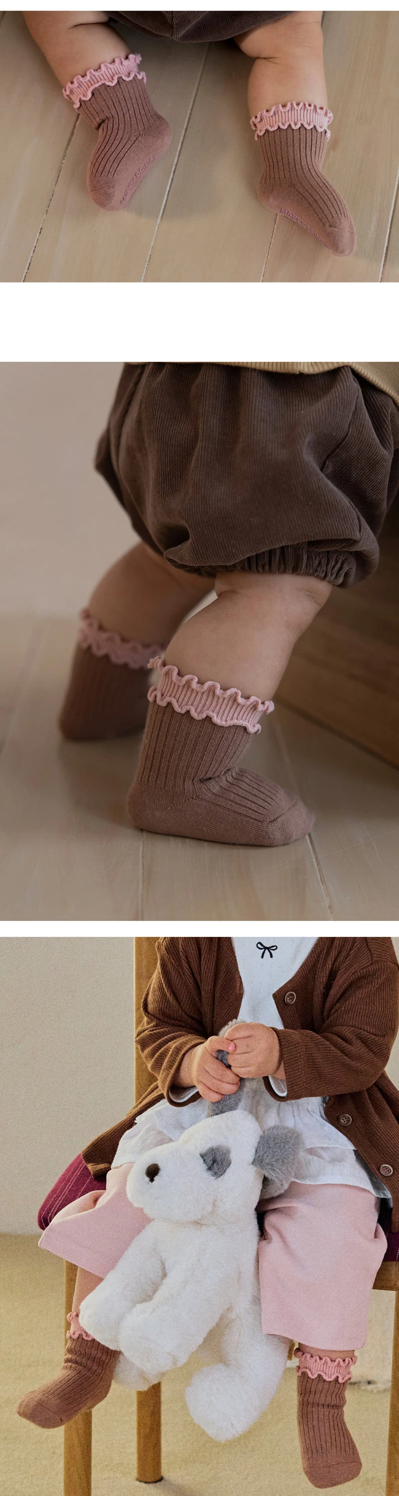 Kids Clara - Korean Baby Fashion - #babyoutfit - Selia Socks (set of 5) - 4