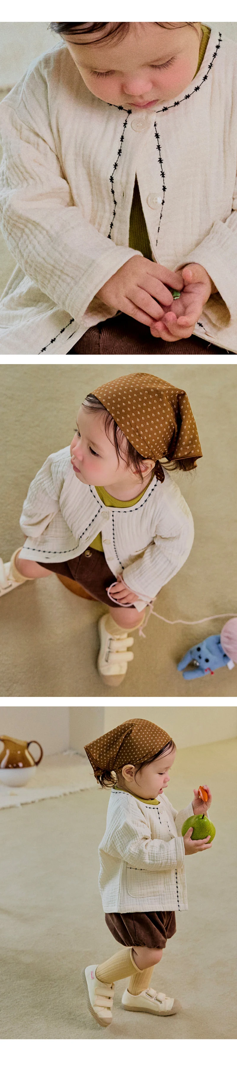 Kids Clara - Korean Baby Fashion - #onlinebabyboutique - Brien Baby Jacket - 3