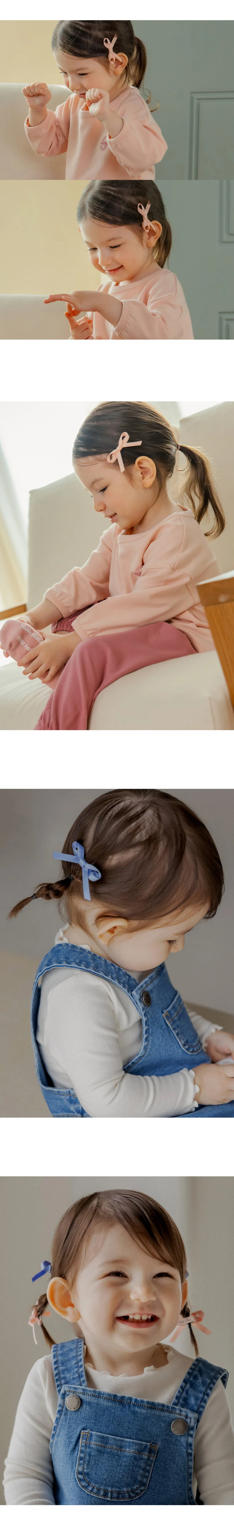 Kids Clara - Korean Baby Fashion - #onlinebabyboutique - Peran Mini Baby Hairpin (set of 5) - 3