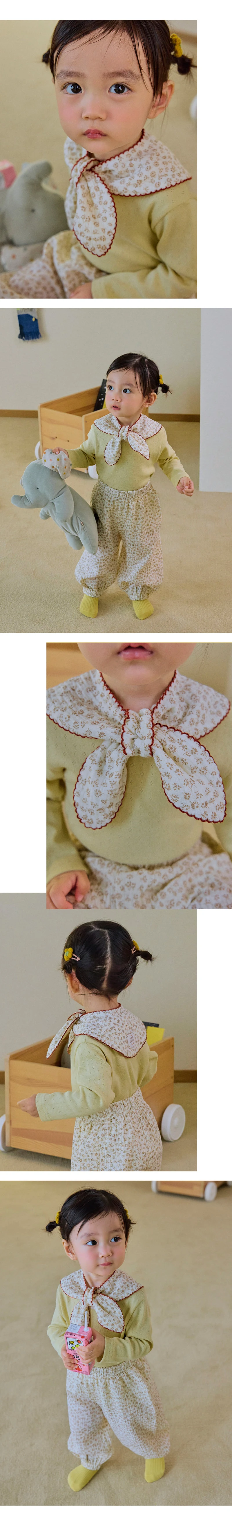 Kids Clara - Korean Baby Fashion - #onlinebabyshop - Ian Cozy Bow Scarf - 3