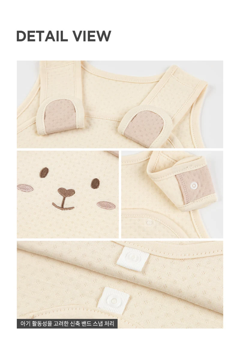 Kids Clara - Korean Baby Fashion - #onlinebabyshop - Bao Bamboo Baby Sleeping Vest - 8