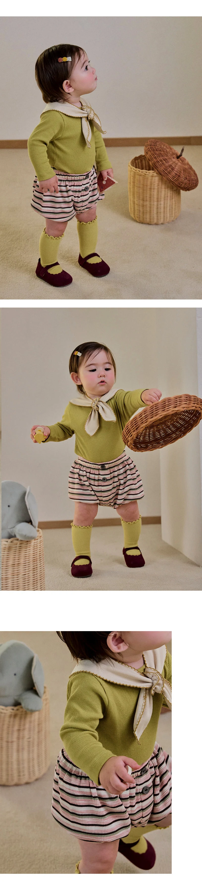 Kids Clara - Korean Baby Fashion - #smilingbaby - Bayon Volume Baby Bloomer - 2