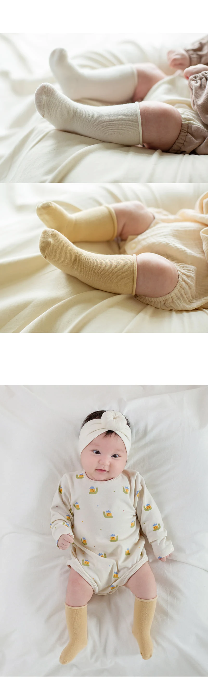Kids Clara - Korean Baby Fashion - #onlinebabyshop - Lovi Rolling New-born Socks (set of 5) - 4