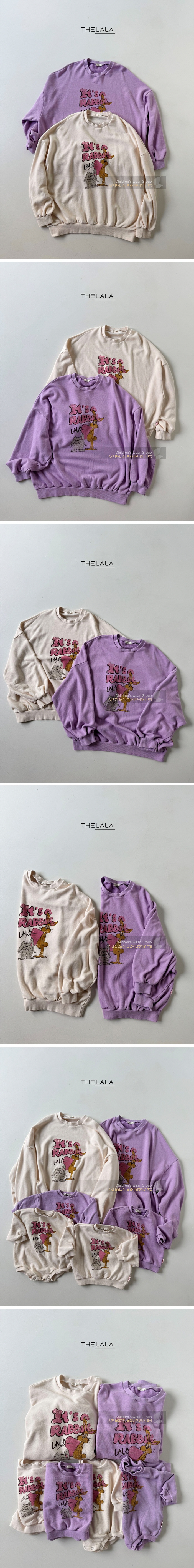 Lala - Korean Women Fashion - #womensfashion - Fat Rabbit Sweatshirt (Mom)
