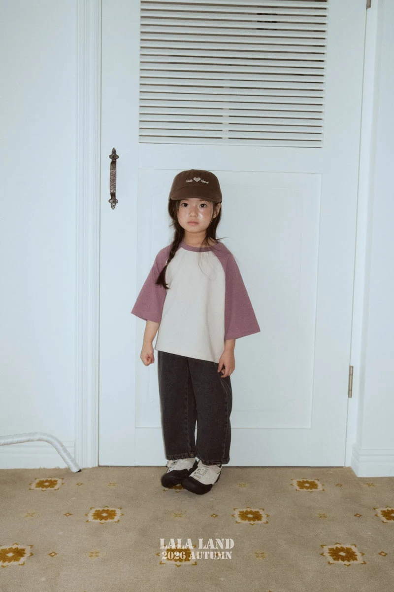 Lalaland - Korean Children Fashion - #Kfashion4kids - Latte Raglan Tee - 3