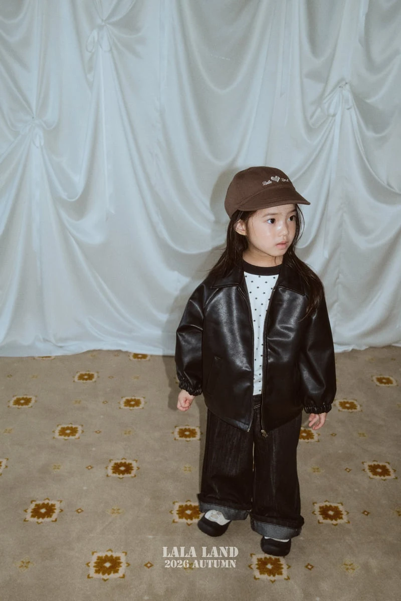 Lalaland - Korean Children Fashion - #Kfashion4kids - Caros Leather Jacket