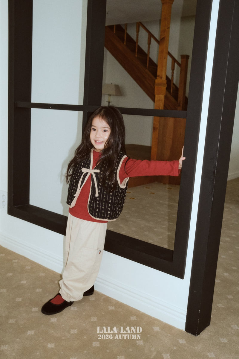 Lalaland - Korean Children Fashion - #Kfashion4kids - Peach Reversible Vest - 6