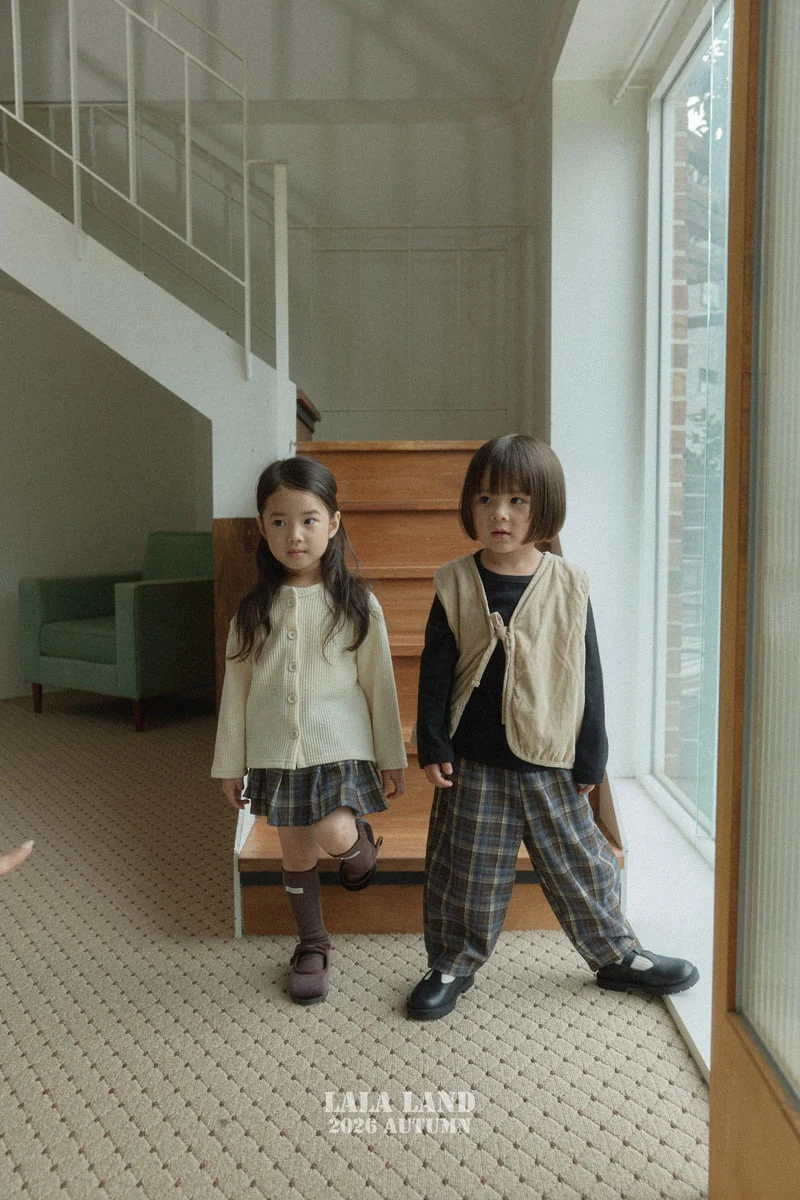 Lalaland - Korean Children Fashion - #childofig - Eve Check Skirt - 7