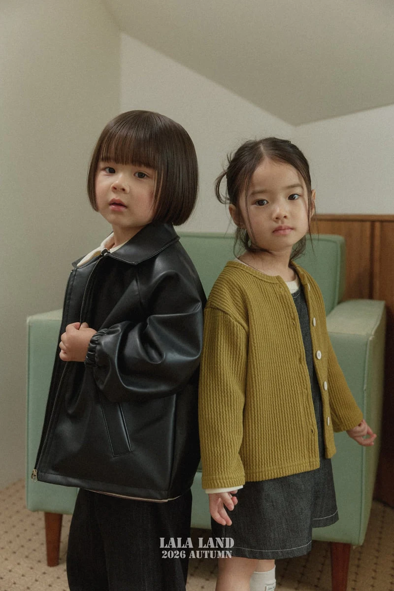 Lalaland - Korean Children Fashion - #childofig - Caros Leather Jacket - 7