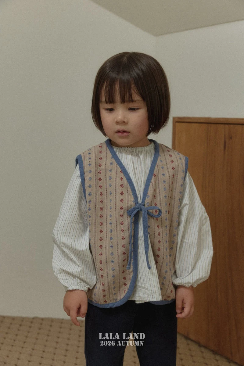 Lalaland - Korean Children Fashion - #childofig - Peach Reversible Vest - 12