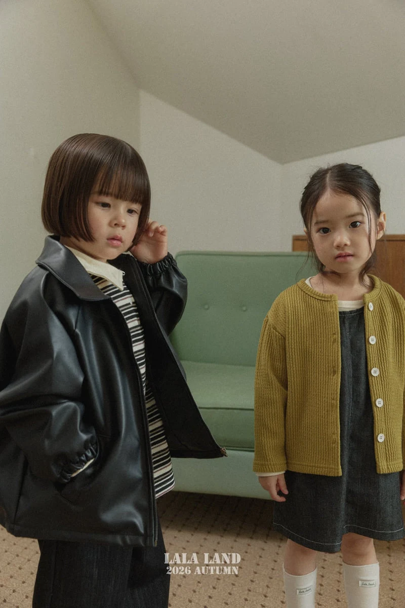 Lalaland - Korean Children Fashion - #childrensboutique - Caros Leather Jacket - 8