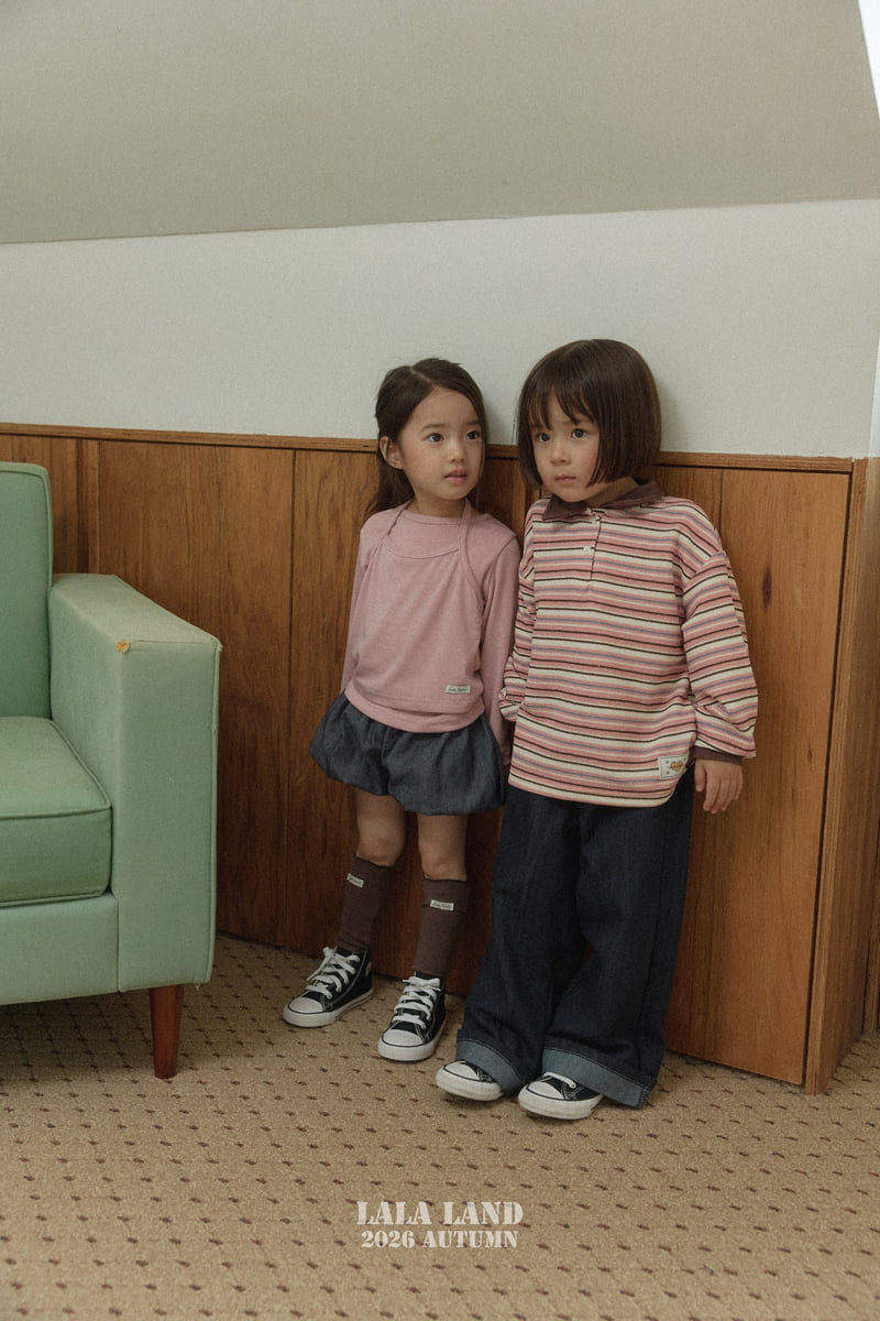 Lalaland - Korean Children Fashion - #designkidswear - Holter Double Tee - 5