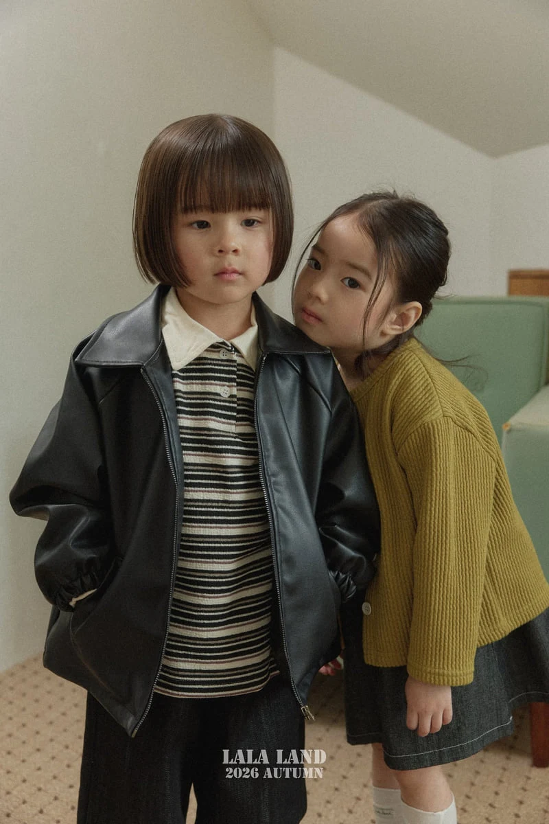 Lalaland - Korean Children Fashion - #designkidswear - Caros Leather Jacket - 9