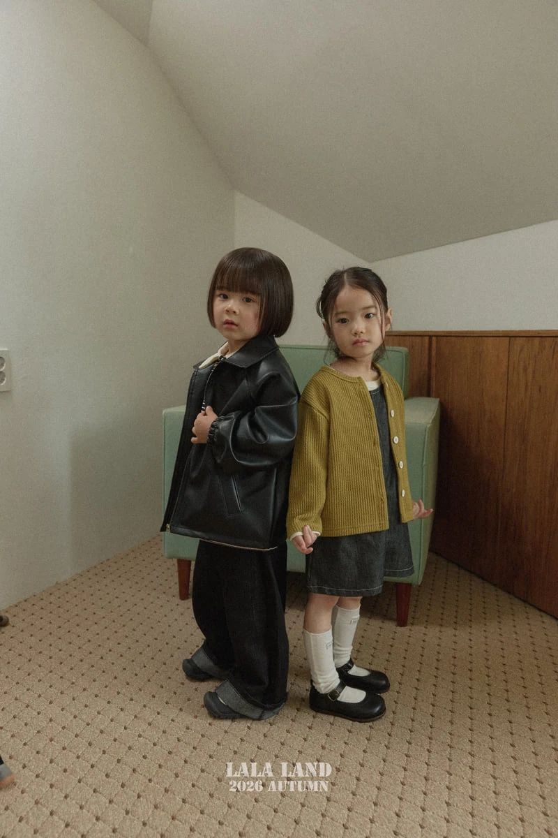 Lalaland - Korean Children Fashion - #fashionkids - Caros Leather Jacket - 11