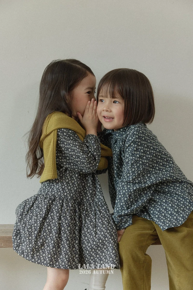 Lalaland - Korean Children Fashion - #fashionkids - Flo Collar Shirt - 3