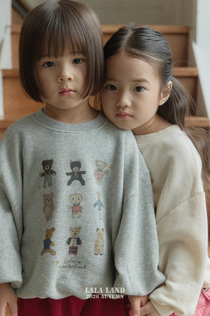 Lalaland - Korean Children Fashion - #kidsshorts - Lala Bear Sweatshirts - 9
