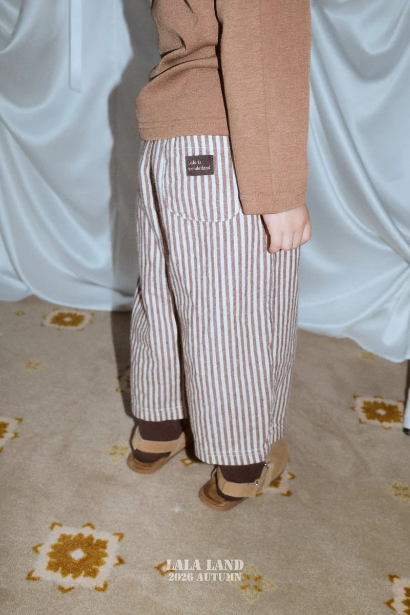 Lalaland - Korean Children Fashion - #kidsshorts - Coco Stripe Pants - 5
