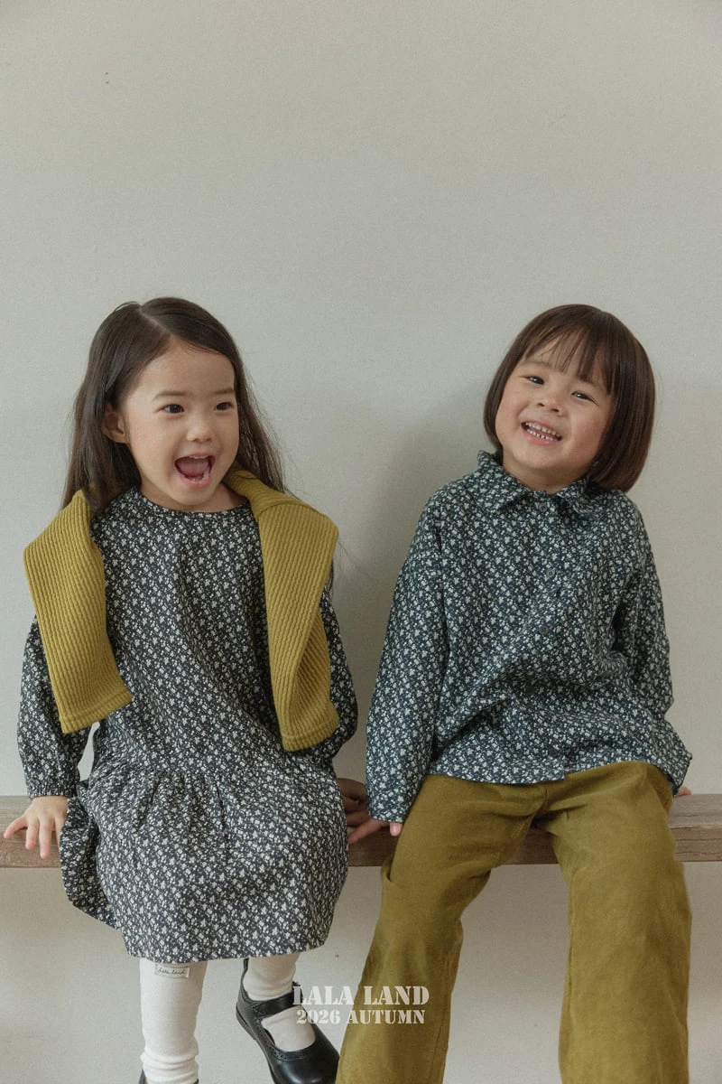 Lalaland - Korean Children Fashion - #kidzfashiontrend - Flo Collar Shirt - 6