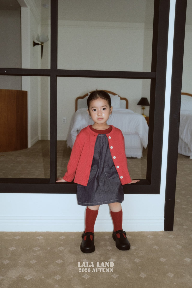 Lalaland - Korean Children Fashion - #littlefashionista - Heart Pocket One-piece - 11