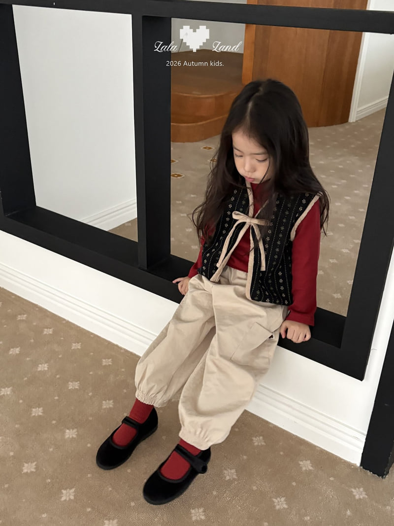 Lalaland - Korean Children Fashion - #littlefashionista - Peach Reversible Vest - 7